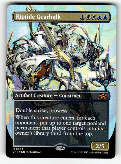 Riptide Gearhulk (Borderless) – 353 DFT: Aetherdrift M Foil NM