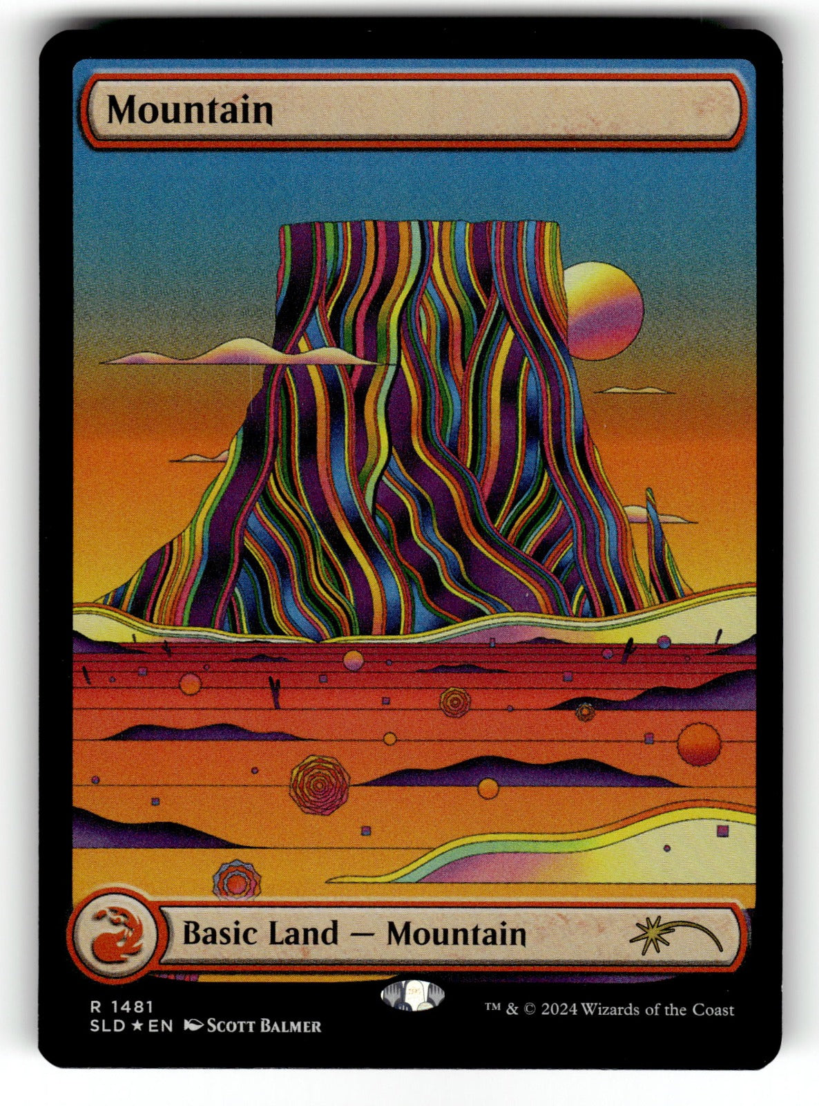 Mountain (Rainbow Foil) – 1481 SLD: Secret Lair Drop Series R Foil NM
