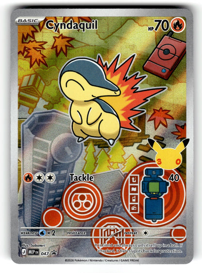 Cyndaquil – 047 MEP: ME: Mega Evolution Promo Promo Holo NM
