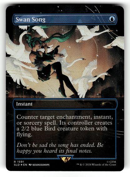 Swan Song (Rainbow Foil) – 1591 SLD: Secret Lair Drop Series R Foil NM