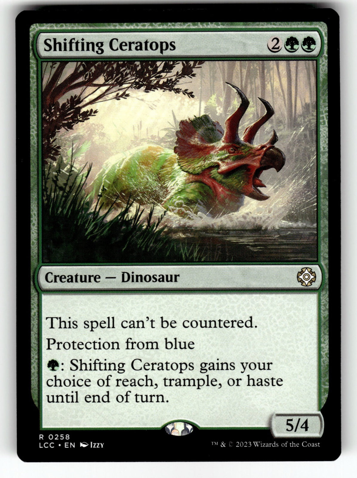 Shifting Ceratops – 258 LCC: Commander: The Lost Caverns of Ixalan R NM