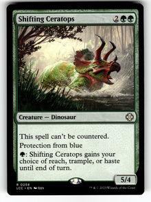 Shifting Ceratops – 258 LCC: Commander: The Lost Caverns of Ixalan R NM