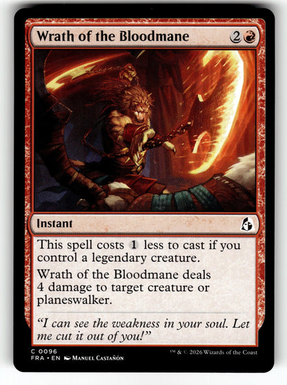 Wrath of the Bloodmane – 96 FRA: Reality Fracture C NM