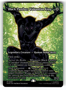 Black Panther, Wakandan King (Borderless) – 87 MAR: Marvel Universe Eternal-Legal M NM
