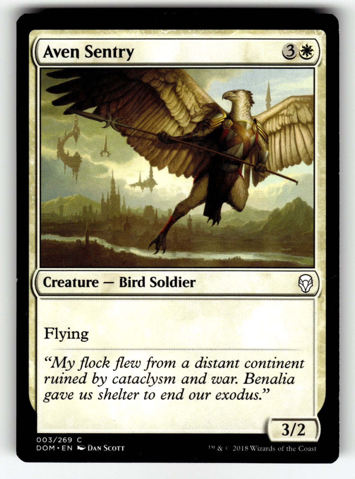 Aven Sentry – 3 DOM: Dominaria C LP