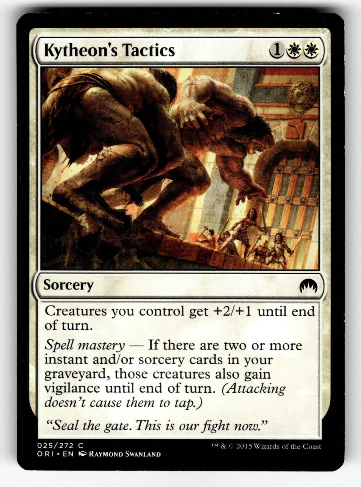 Kytheon's Tactics – 25 ORI: Magic Origins C LP