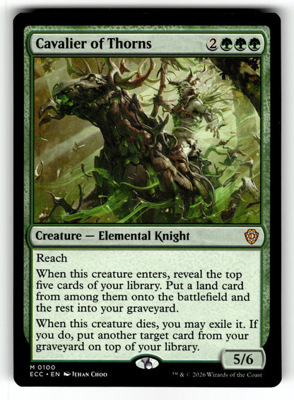 Cavalier of Thorns – 100 ECC: Commander: Lorwyn Eclipsed M NM