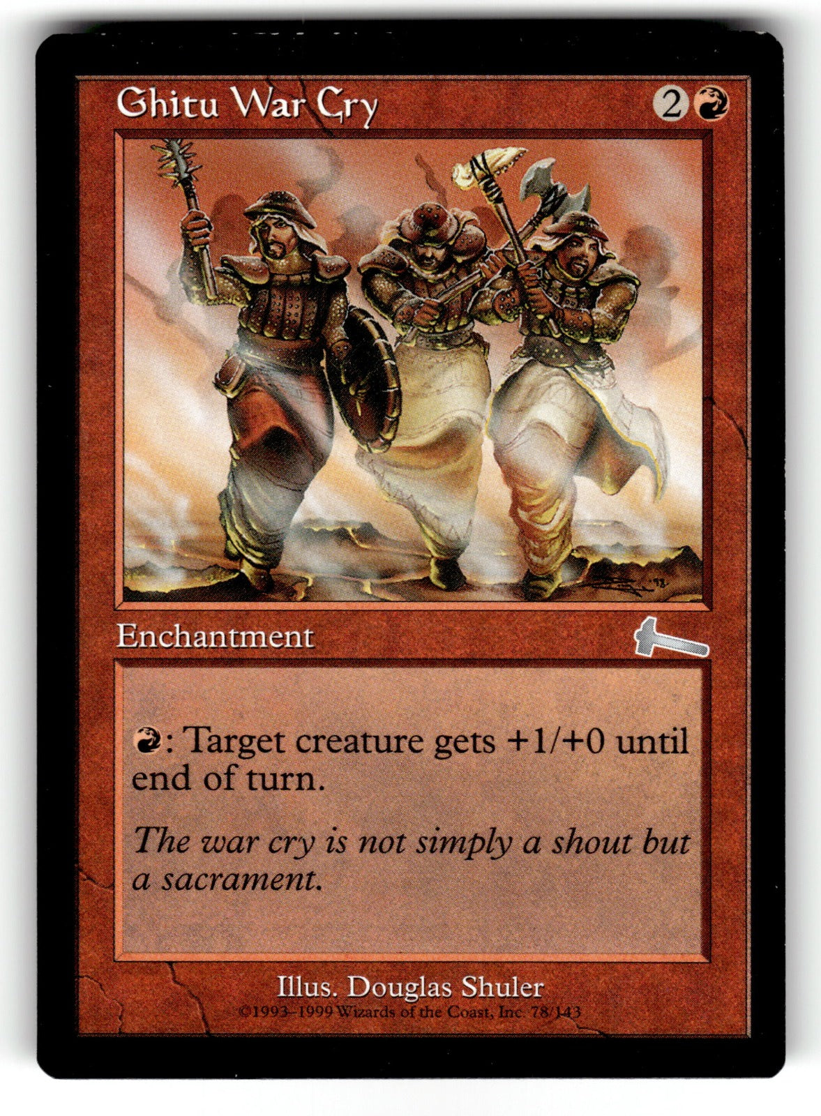 Ghitu War Cry – 78 ULG: Urza's Legacy U LP