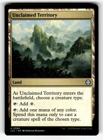 Unclaimed Territory – 366 LCC: Commander: The Lost Caverns of Ixalan U NM