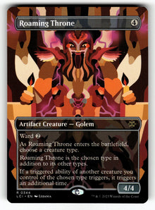 Roaming Throne (Borderless) – 344 LCI: The Lost Caverns of Ixalan R NM
