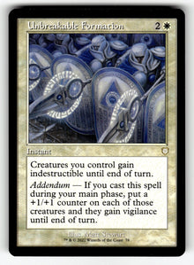 Unbreakable Formation (Retro Frame) – 78 BRC: Commander: The Brothers' War R NM