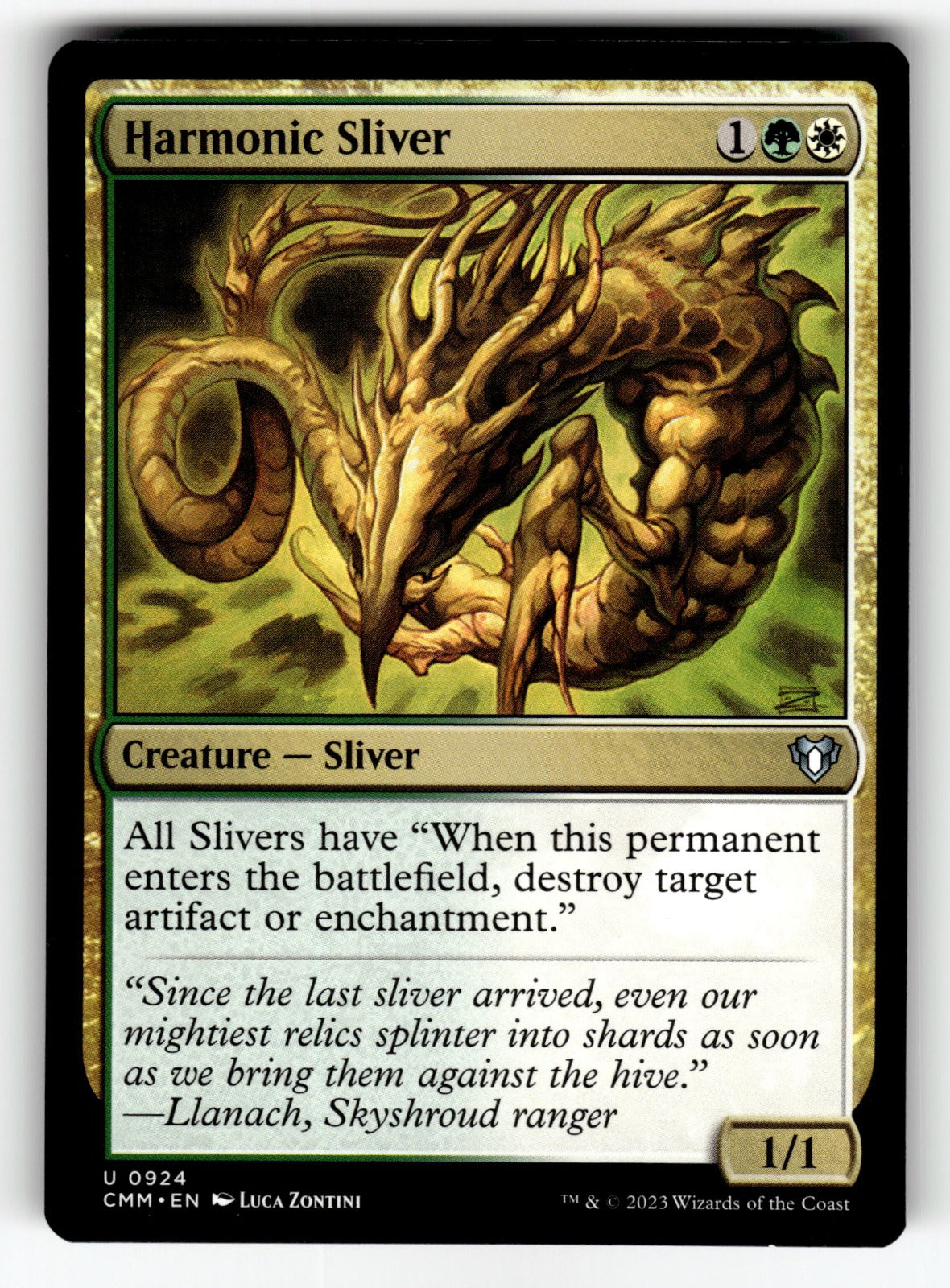 Harmonic Sliver – 924 CMM: Commander Masters U NM