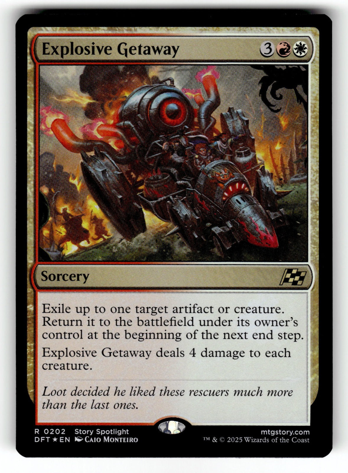 Explosive Getaway – 202 DFT: Aetherdrift R FoilNM