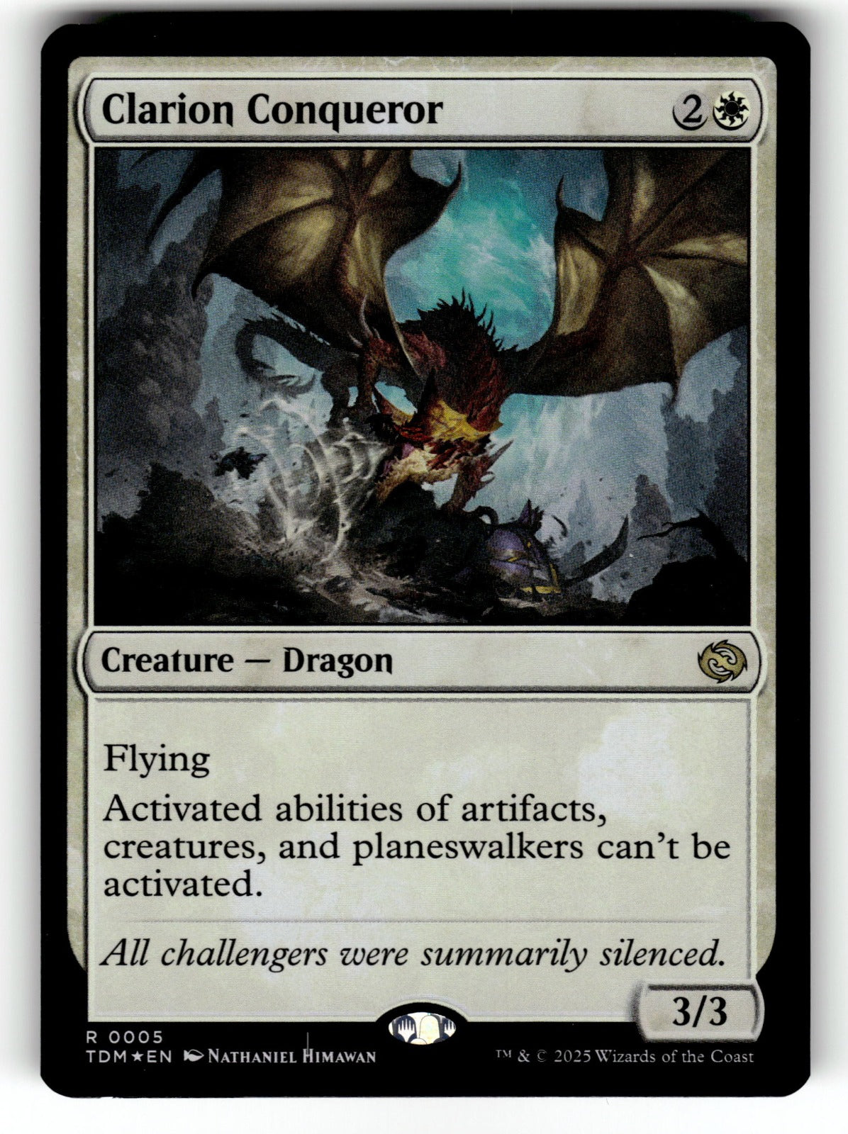 Clarion Conqueror – 5 TDM: Tarkir: Dragonstorm R Foil NM