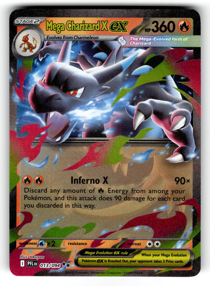 Mega Charizard X ex - – 013/094 PFL: ME02: Phantasmal Flames Double Rare HoloMP