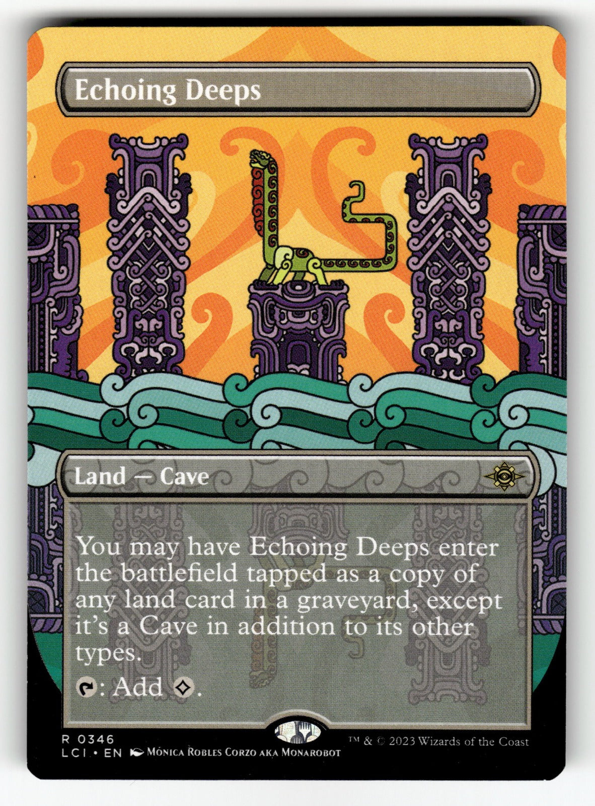 Echoing Deeps (Borderless) – 346 LCI: The Lost Caverns of Ixalan R NM