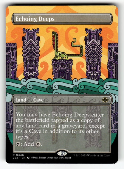 Echoing Deeps (Borderless) – 346 LCI: The Lost Caverns of Ixalan R NM
