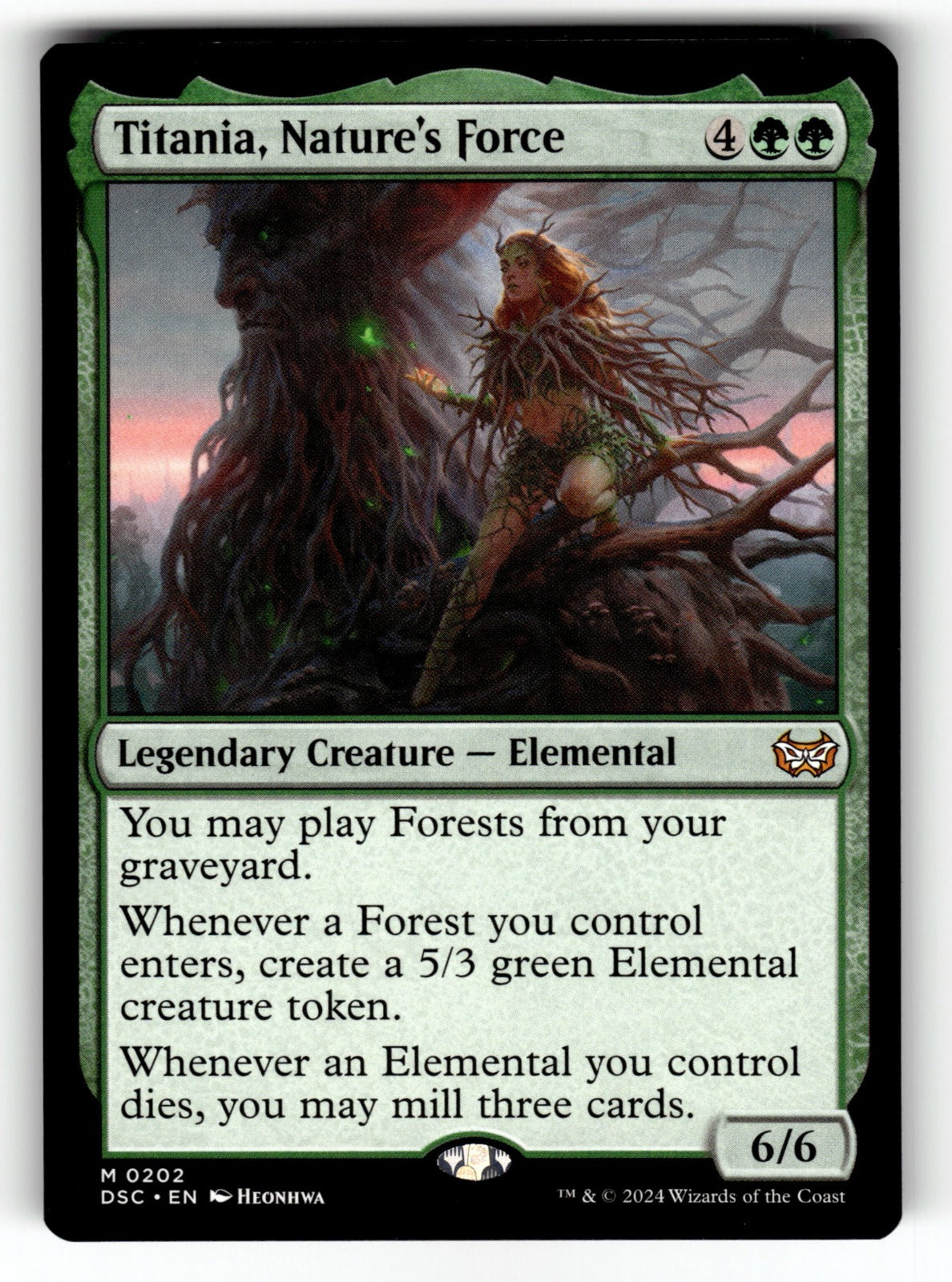 Titania, Nature's Force – 202 DSC: Commander: Duskmourn: House of Horror M NM