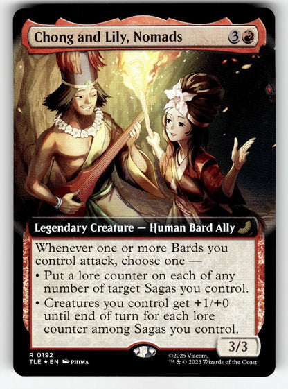 Chong and Lily, Nomads (Extended Art) – 192 TLE: Avatar: The Last Airbender: Eternal-Legal R Foil NM