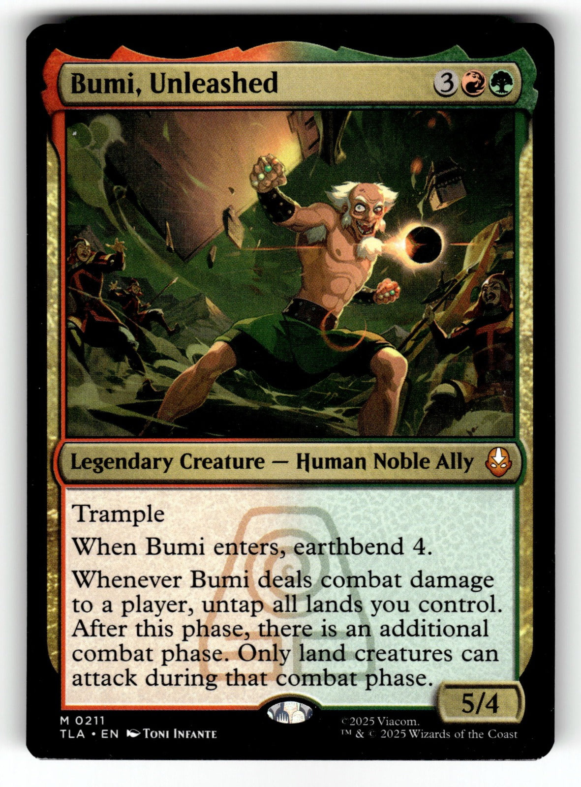 Bumi, Unleashed – 211 TLA: Avatar: The Last Airbender M NM