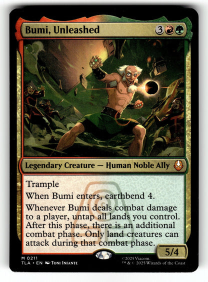 Bumi, Unleashed – 211 TLA: Avatar: The Last Airbender M NM