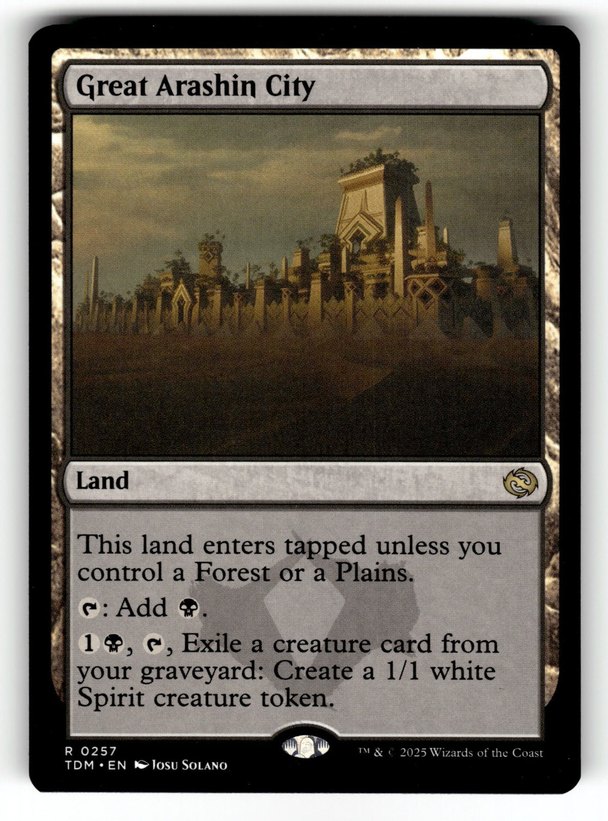Great Arashin City – 257 TDM: Tarkir: Dragonstorm R NM