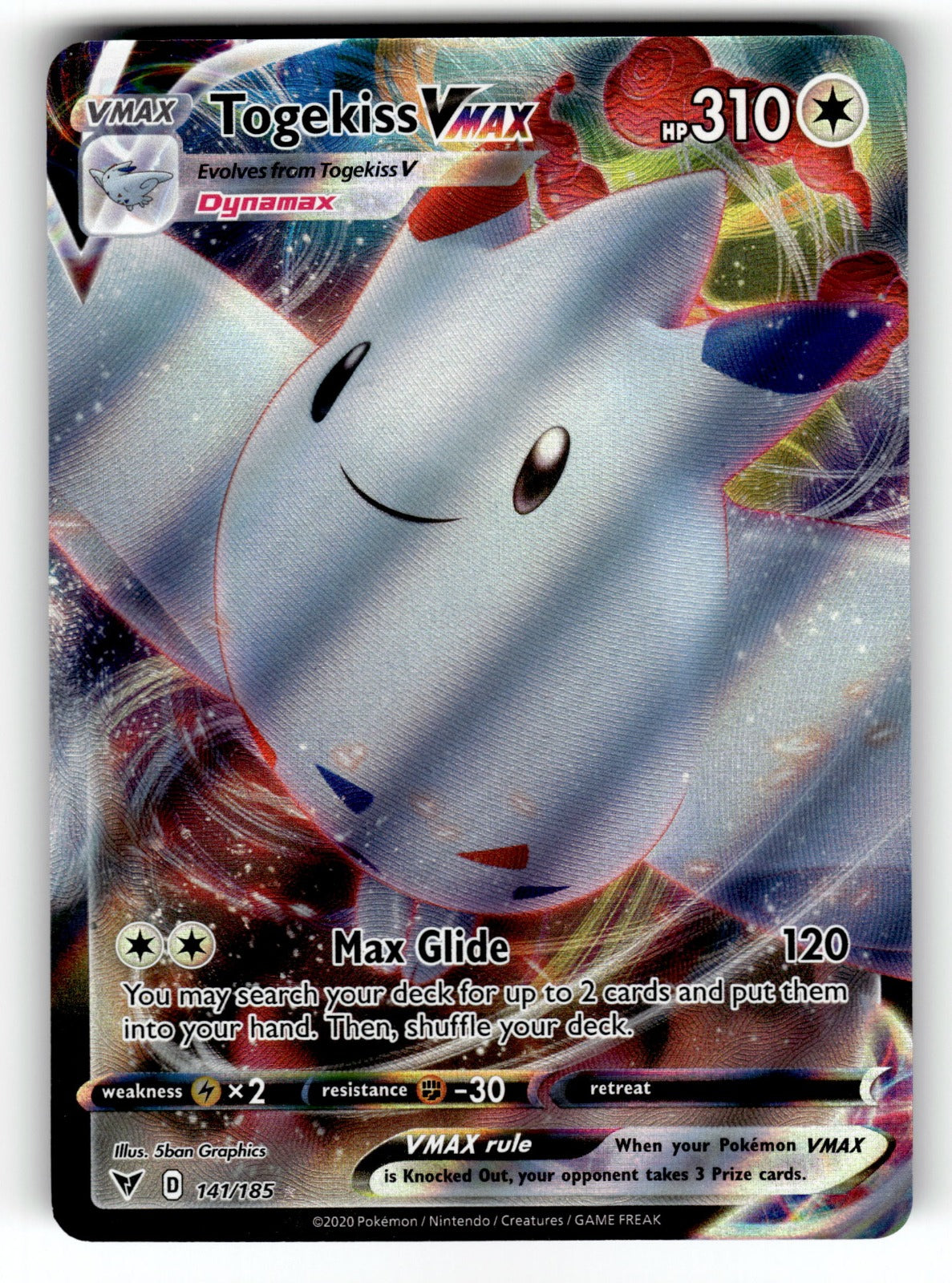 Togekiss VMAX – 141/185 SWSH04: SWSH04: Vivid Voltage Ultra Rare Holo NM