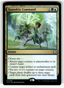 Quandrix Command – 280 LCC: Commander: The Lost Caverns of Ixalan R NM