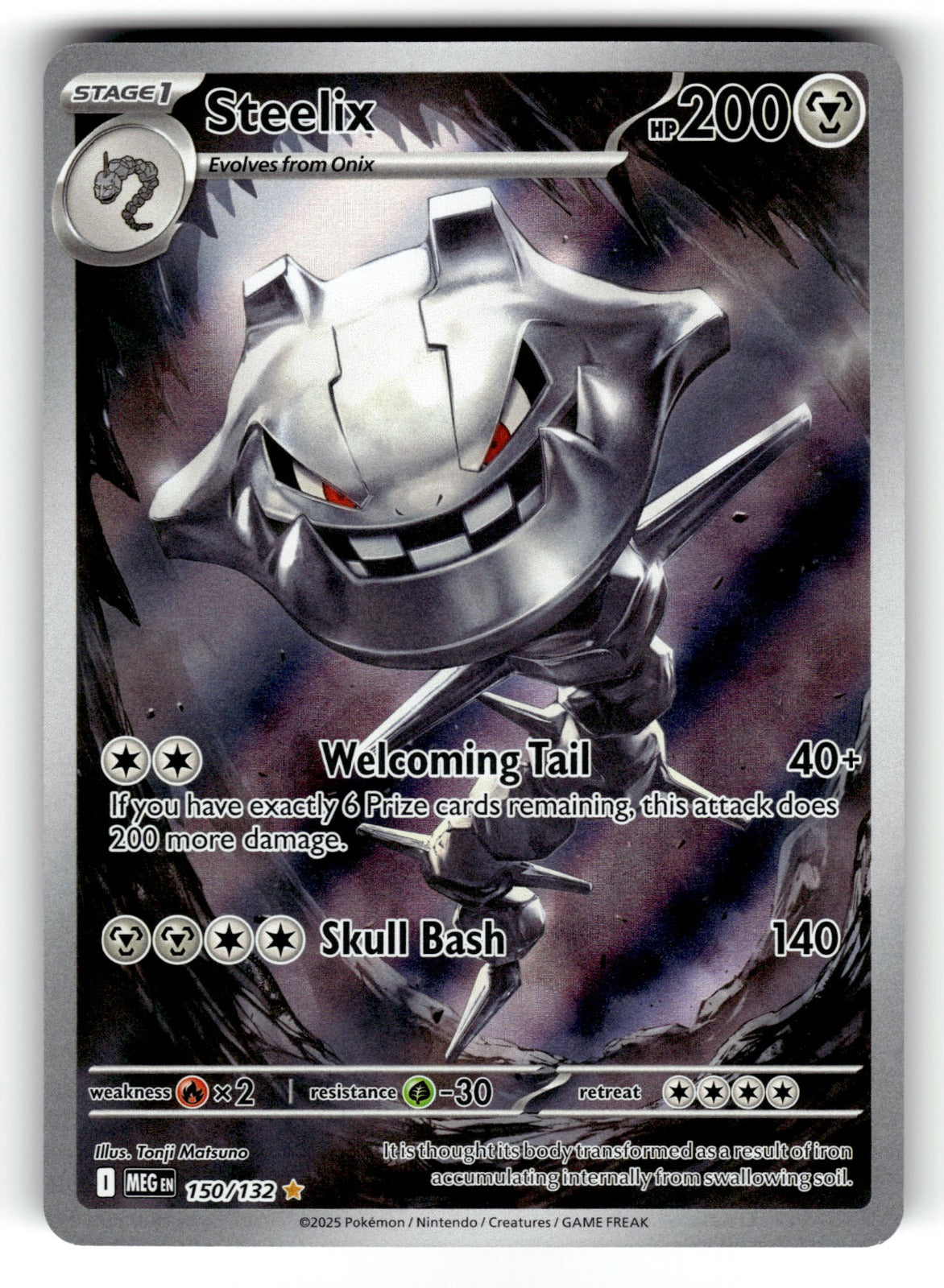 Steelix - – 150/132 MEG: ME01: Mega Evolution Illustration Rare HoloNM
