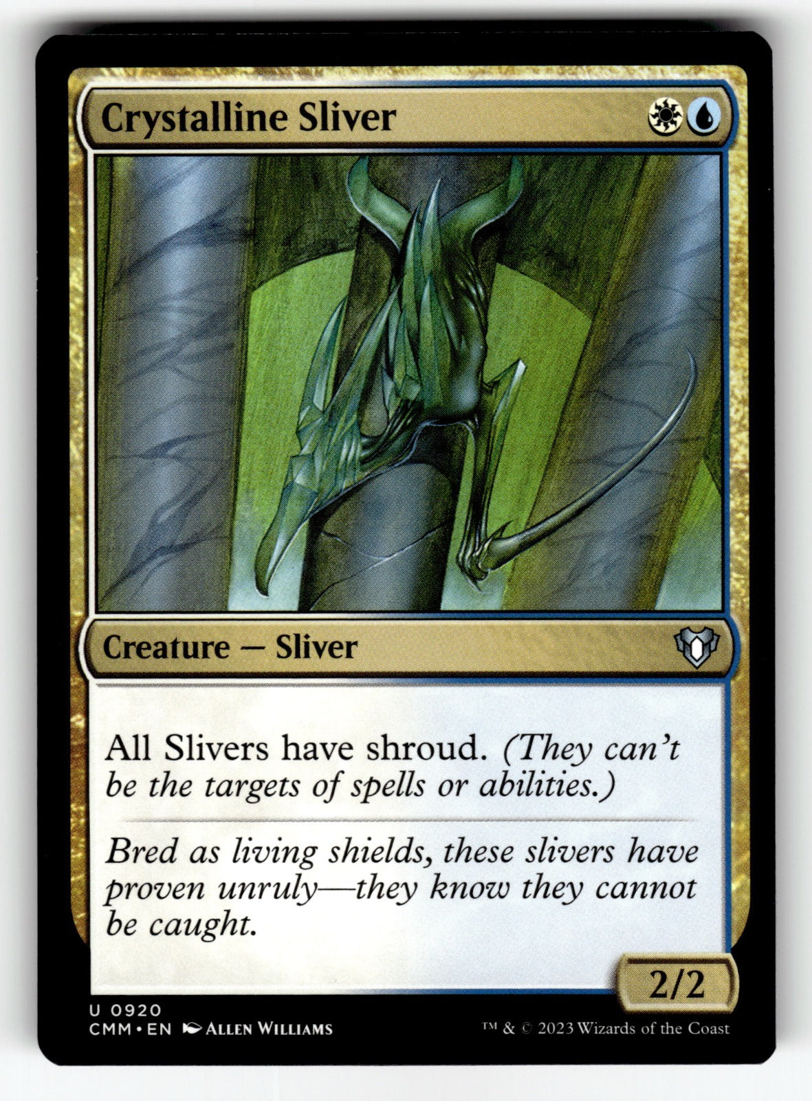 Crystalline Sliver – 920 CMM: Commander Masters U NM