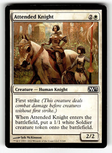 Attended Knight – 5 M13: Magic 2013 (M13) C NM