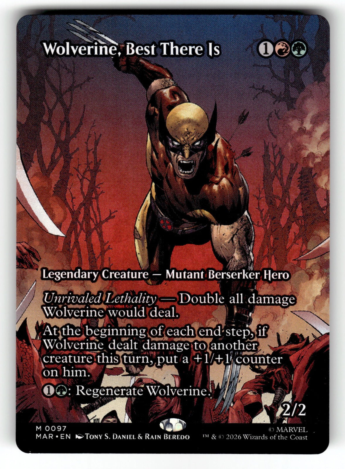 Wolverine, Best There Is (Borderless) – 97 MAR: Marvel Universe Eternal-Legal M NM