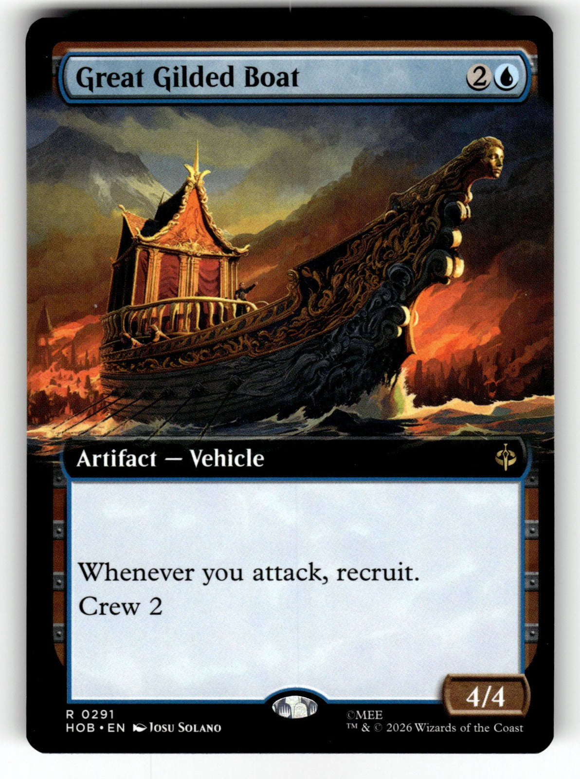 Great Gilded Boat (Extended Art) – 291 HOB: The Hobbit R NM