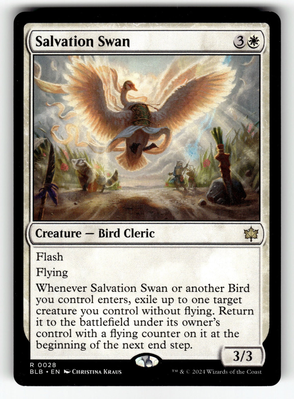 Salvation Swan – 28 BLB: Bloomburrow R NM
