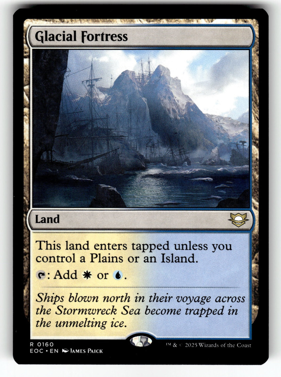 Glacial Fortress – 160 EOC: Commander: Edge of Eternities R NM