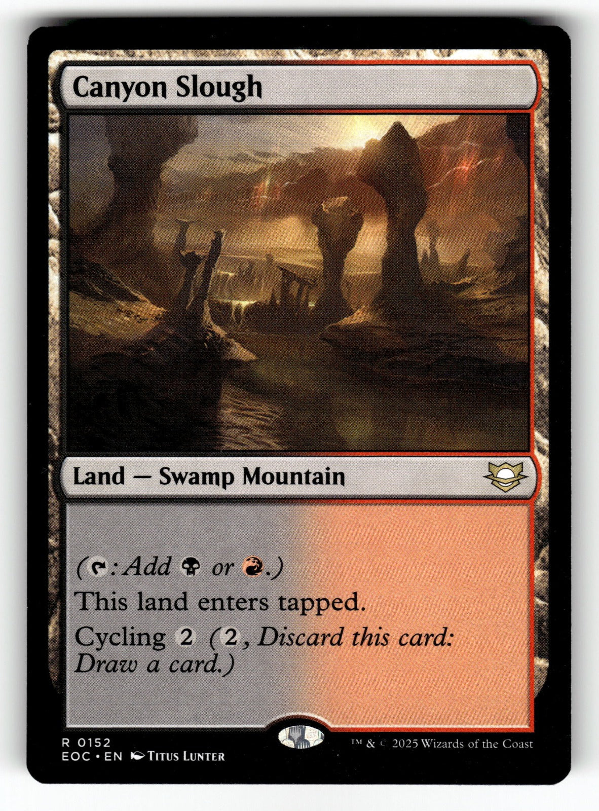 Canyon Slough – 152 EOC: Commander: Edge of Eternities R NM