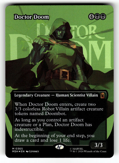 Doctor Doom (Borderless) () – 365 MSH: Marvel Super Heroes M Foil NM