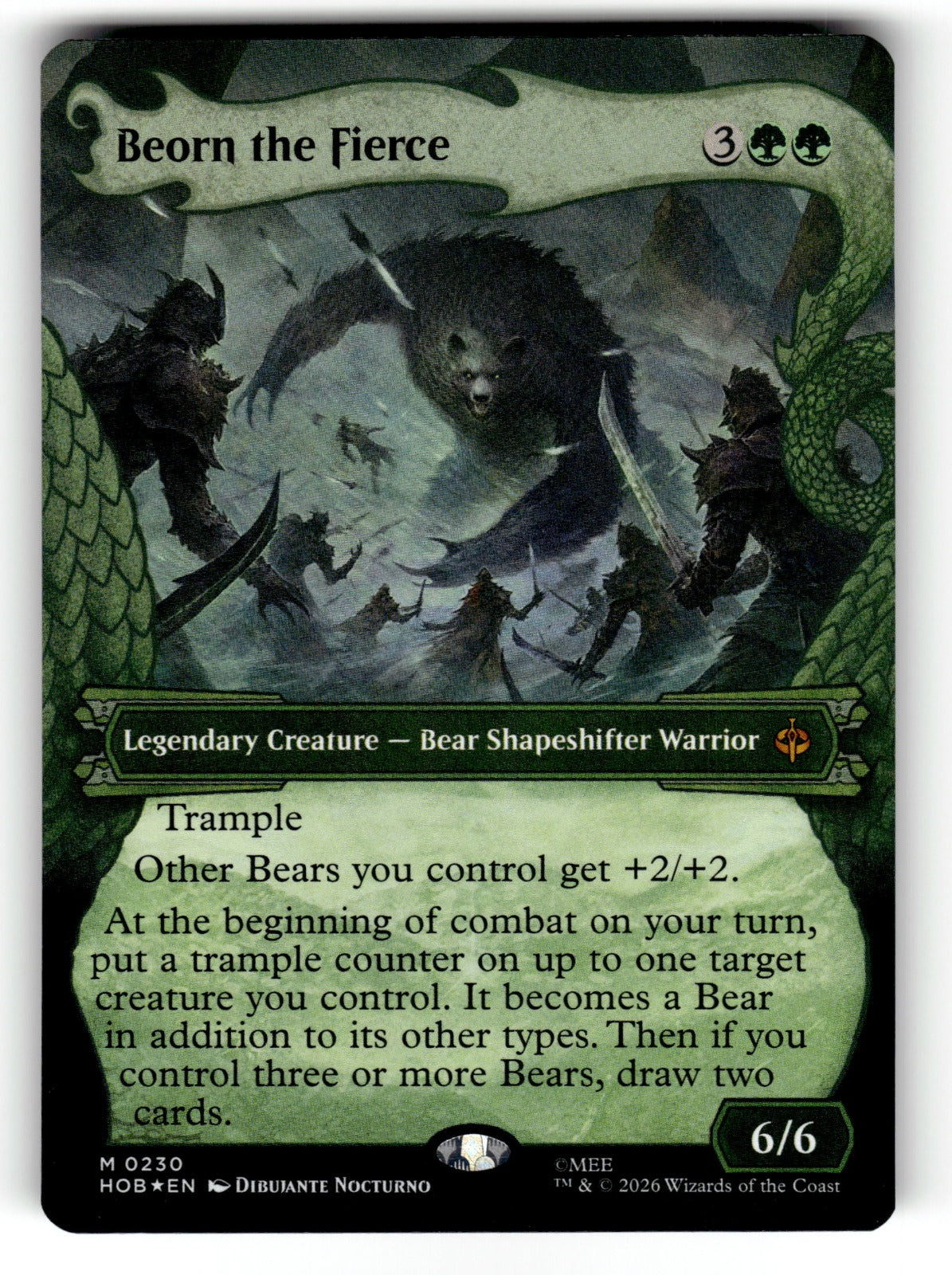 Beorn the Fierce (Showcase) – 230 HOB: The Hobbit M Foil NM
