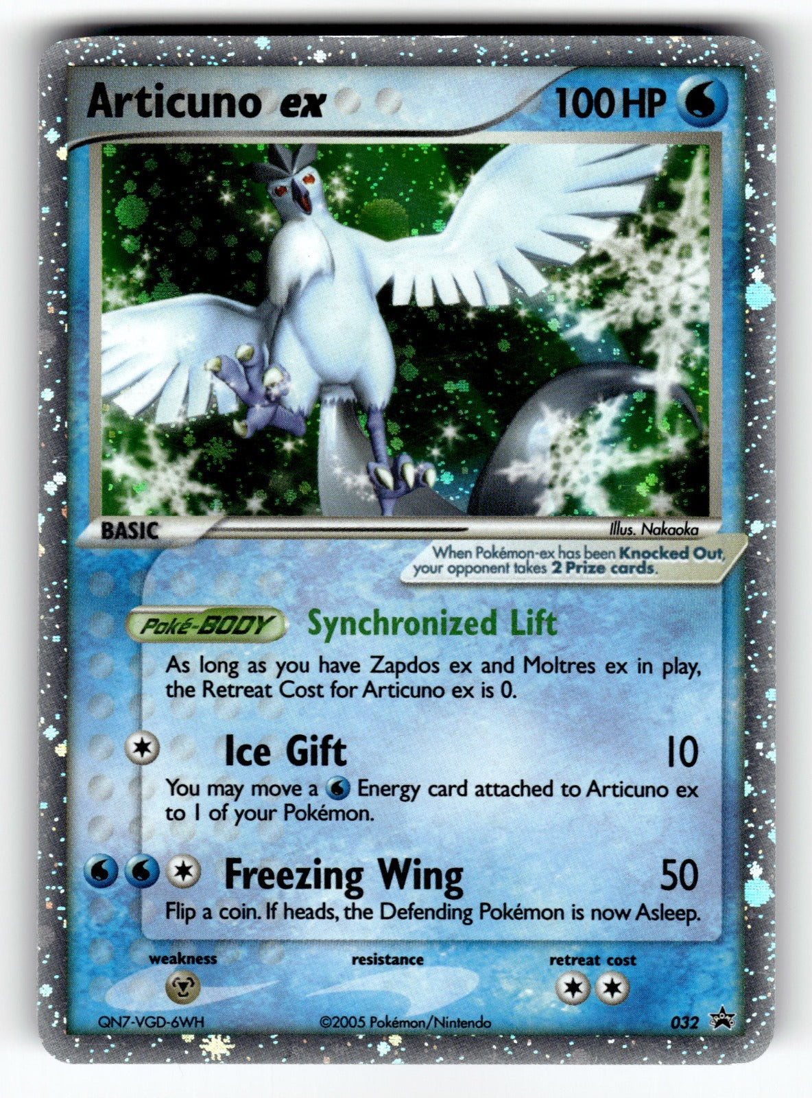 Articuno ex (EX Collector's Window Tins) – 032 PR: Nintendo Promos Promo Holo LP