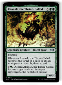 Altanak, the Thrice-Called – 166 DSK: Duskmourn: House of Horror U NM