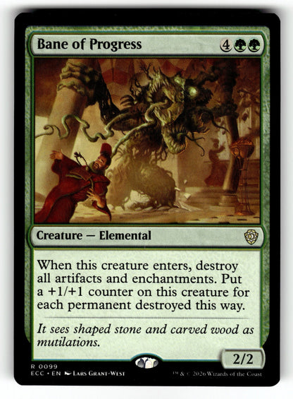 Bane of Progress – 99 ECC: Commander: Lorwyn Eclipsed R NM