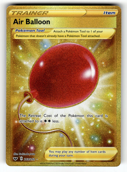 Air Balloon (Secret) – 213/202 SWSH01: SWSH01: Sword & Shield Base Set Secret Rare Holo NM