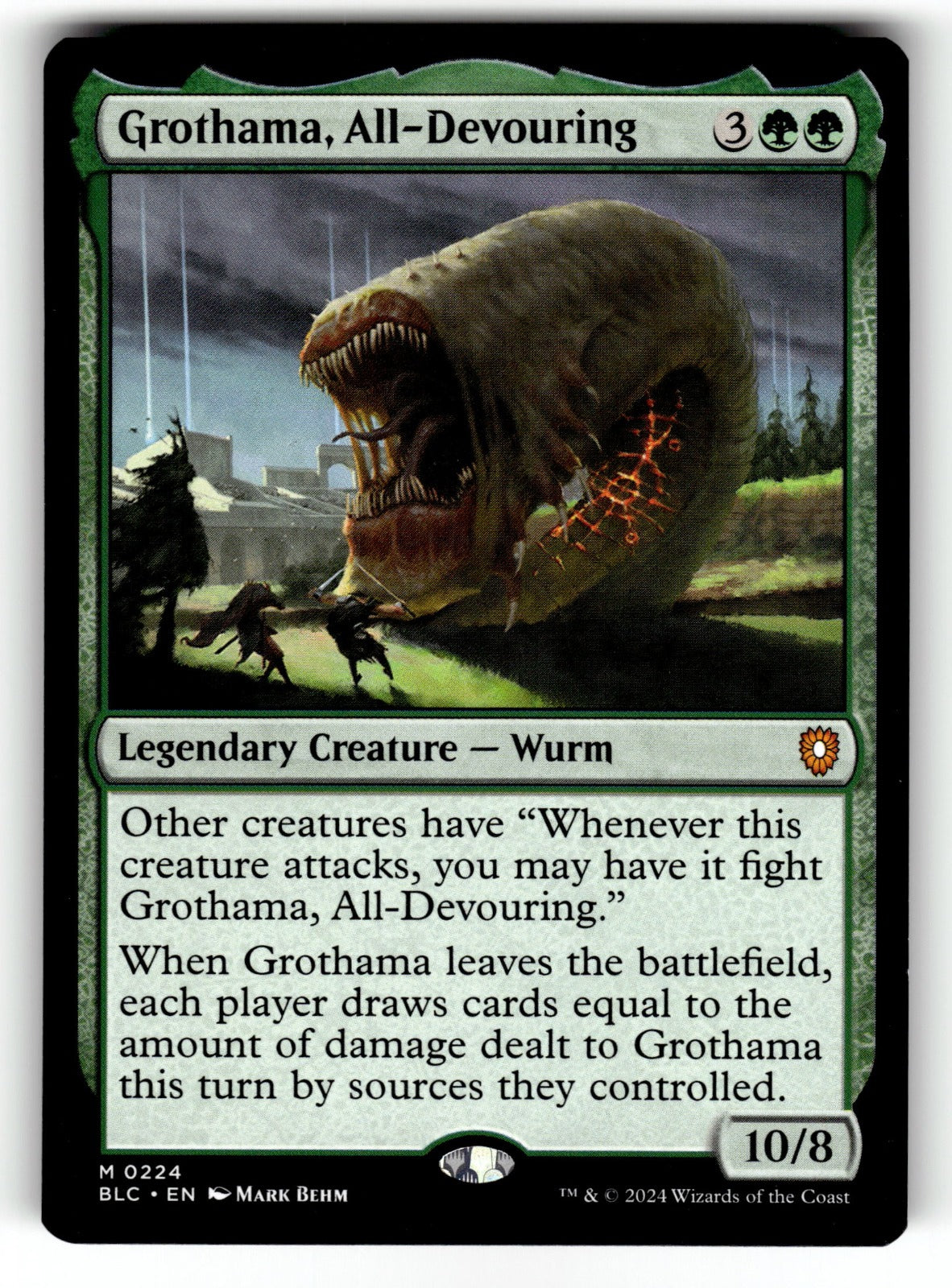 Grothama, All-Devouring – 224 BLC: Commander: Bloomburrow M NM