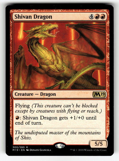 Shivan Dragon – 300 M19: Core Set 2019 R NM