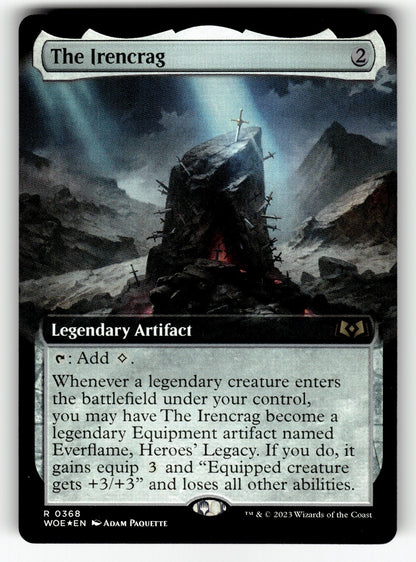 The Irencrag Extended Art – 368 WOE: Wilds of Eldraine R Foil NM