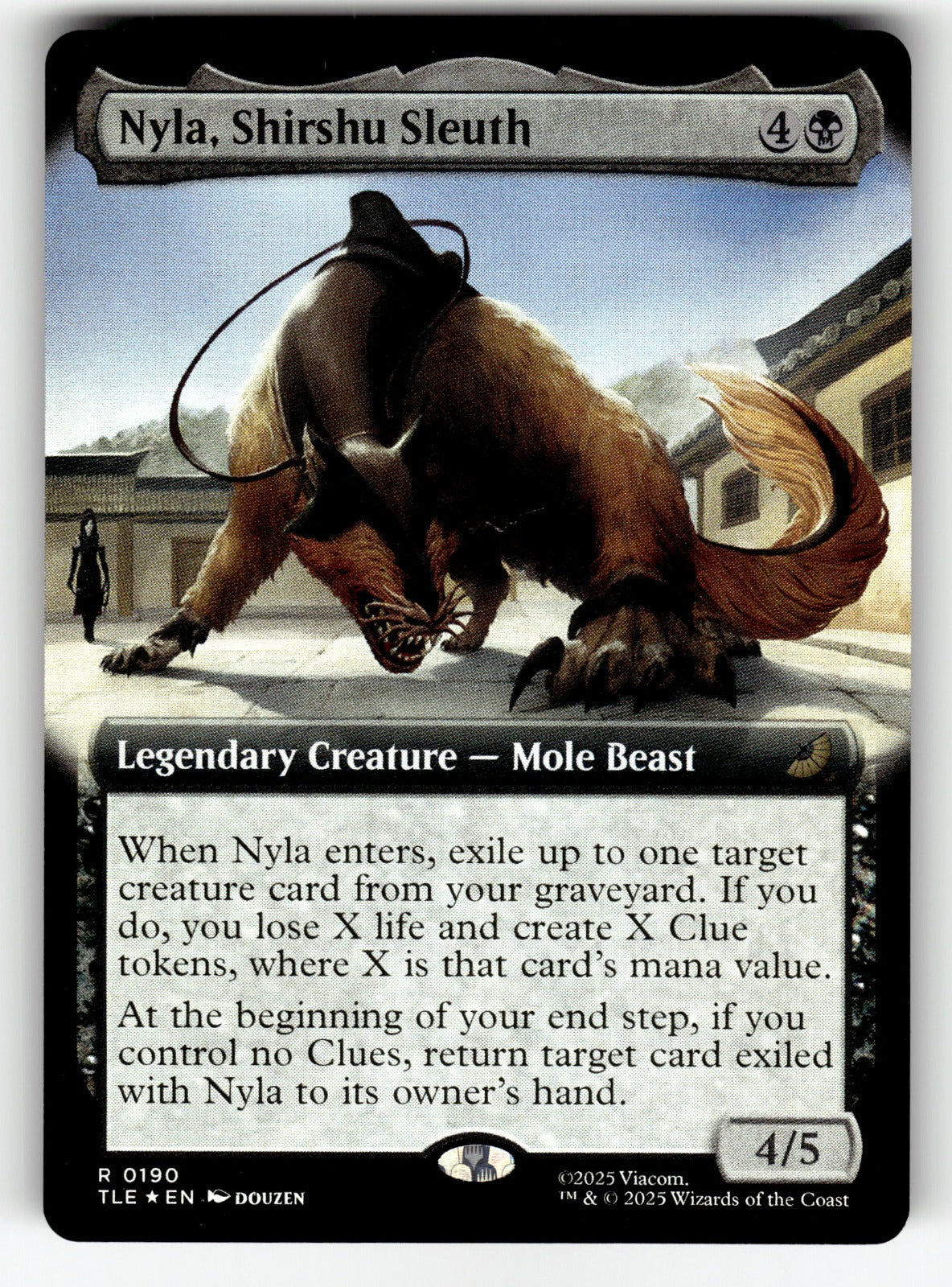 Nyla, Shirshu Sleuth (Extended Art) – 190 TLE: Avatar: The Last Airbender: Eternal-Legal R Foil NM