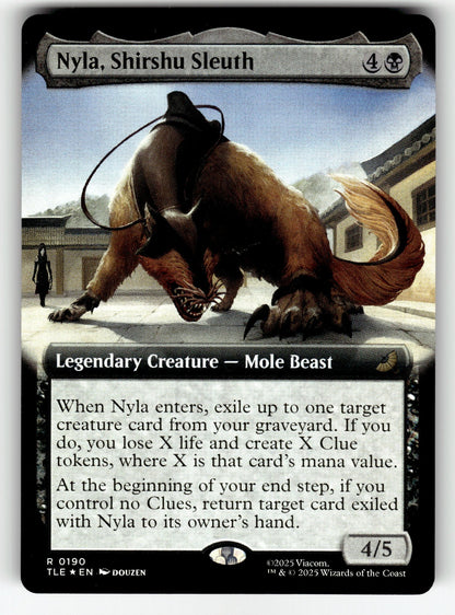 Nyla, Shirshu Sleuth (Extended Art) – 190 TLE: Avatar: The Last Airbender: Eternal-Legal R Foil NM