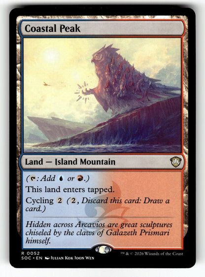 Coastal Peak – 52 SOC: Commander: Secrets of Strixhaven R NM