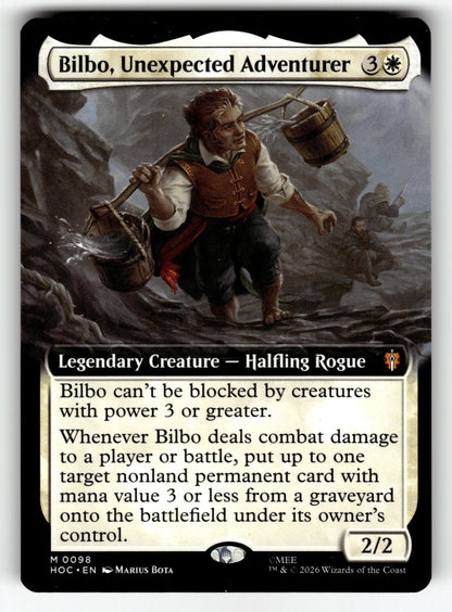 Bilbo, Unexpected Adventurer (Extended Art) – 98 HOC: The Hobbit: Eternal-Legal M NM