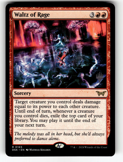 Waltz of Rage – 165 PPDSK: Promo Pack: Duskmourn: House of Horror R NM